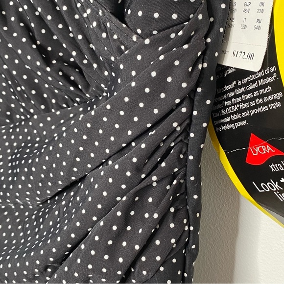 Miraclesuit Black and White Polka Dot Swimsuit - Picture 10 of 16